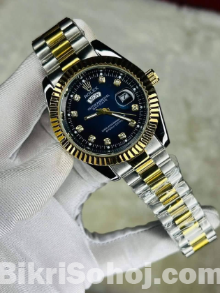 Gold Quartz Watch For Men